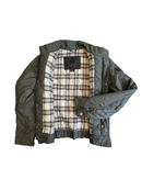 Biker-Jacke gefüttert Olivgrün Gr.10 | Belstaff