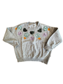 Sweatshirt Grau mit Pailletten-Applikationen Gr.98 | Molo