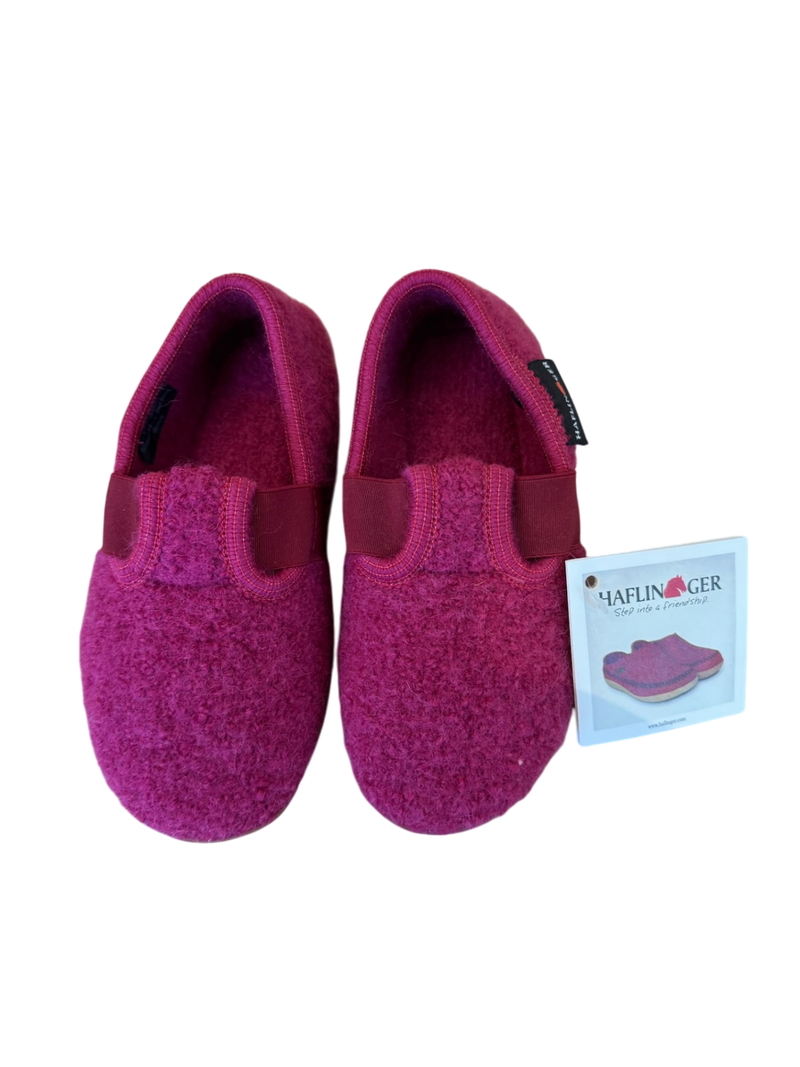Hausschuh "Everest Jonas" Farbe fuchsia Gr.25 | Haflinger
