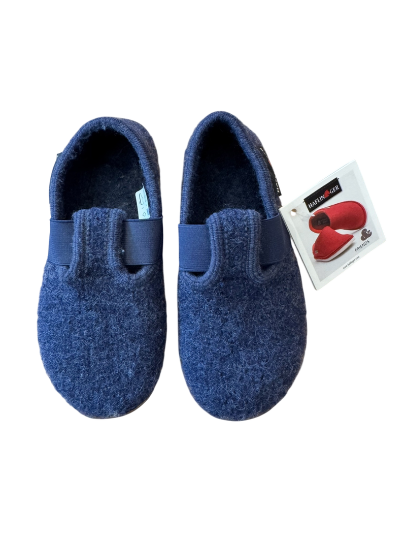 Baby Hausschuhe Wollfilz Jeans Gr.27 | Haflinger