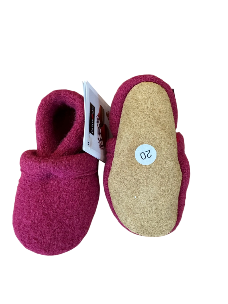 Babyschuh "Lorenz-uni" Hausschuhe pink Gr.20 | Haflinger
