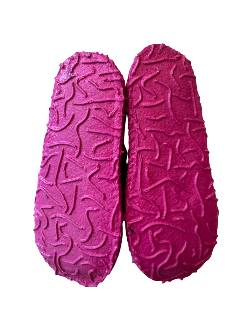 Hausschuhe Babyschuhe"Klette" lila Gr.20 | Nanga