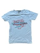 T-Shirt Weiß mit buntem Print Gr.10 | Bonpoint