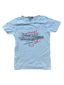 T-Shirt Weiß mit buntem Print Gr.10 | Bonpoint