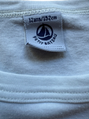 T-Shirt Weiß mit blauer Grafik Gr.12 | Petit Bateau