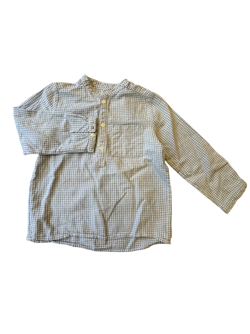 Hemd hellblau kariert Gr.98 | Plui Plui
