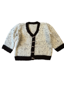 Cardigan beige-braun Gr.92 | Handbarbeit