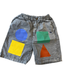 Shorts Grau mit bunten geometrischen Formen Gr.128 | Bobo Choses