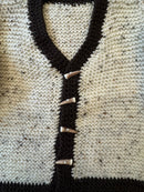 Cardigan beige-braun Gr.92 | Handbarbeit