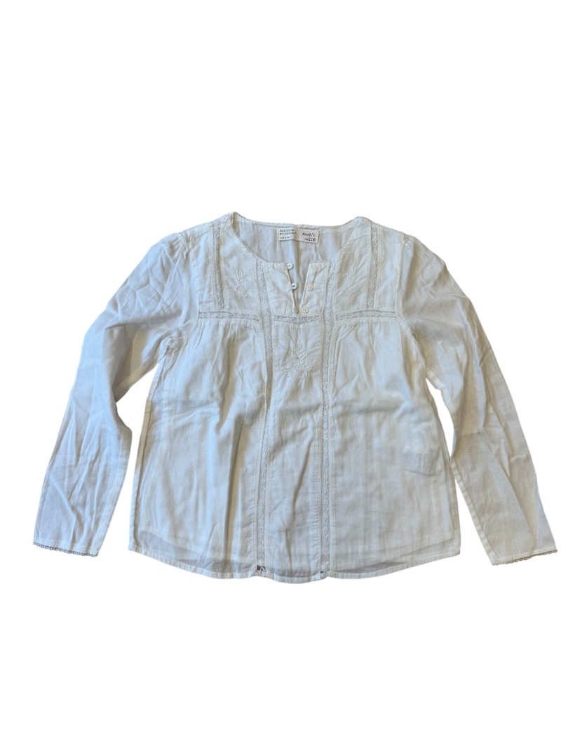 Bluse Mädchen Weiß Gr.116 | Zara