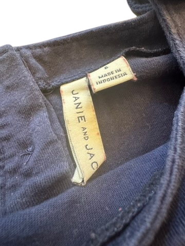 Bluse Kurzarm Marineblau Gr.116 | Janie and Jack