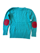 Pullover Türkis mit pinken Patches Gr.128 | Polo Ralph Lauren