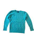 Pullover Türkis mit pinken Patches Gr.128 | Polo Ralph Lauren