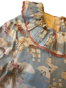 Kleid hellblau mit maritimem Print Gr.110/116 | tutto piccolo