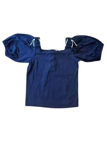 Bluse Kurzarm Marineblau Gr.116 | Janie and Jack