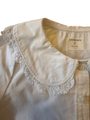 Bluse mit Rüschenkragen Weiß Gr.6-7 | Crewcuts