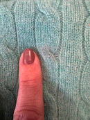 Pullover Türkis mit pinken Patches Gr.128 | Polo Ralph Lauren