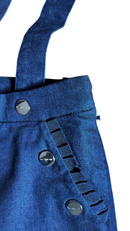 Jeans mit Hosenträgern Blau Gr.140 | Jacadi