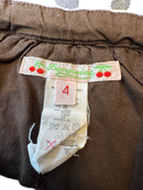 Kleid Mädchen Braun kariert Gr.98/104 | Bonpoint