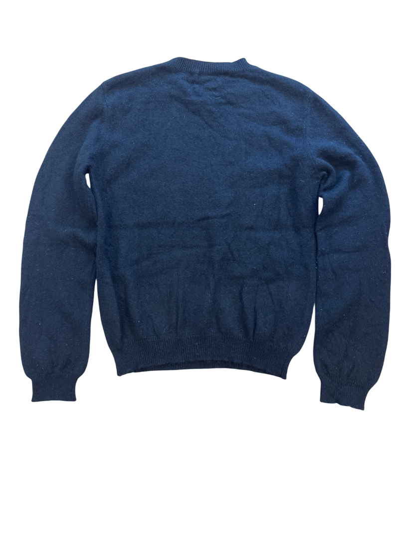 Pullover V-Neck Grau 100% Kaschmir Gr.10 | NS Kids Cashmere