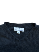 Pullover V-Neck Grau 100% Kaschmir Gr.10 | NS Kids Cashmere
