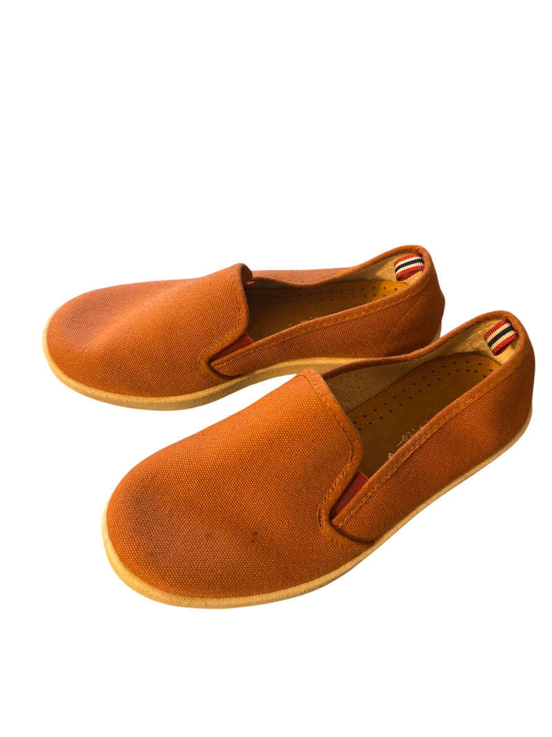 Hausschuh Slip-On orangebraun Gr.31 | Rivieras