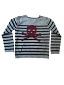 Pullover Grau mit schwarzen Streifen Gr.6 | Zadig & Voltaire