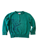 Pullover Grün Bären-Print Gr.8 | AO76