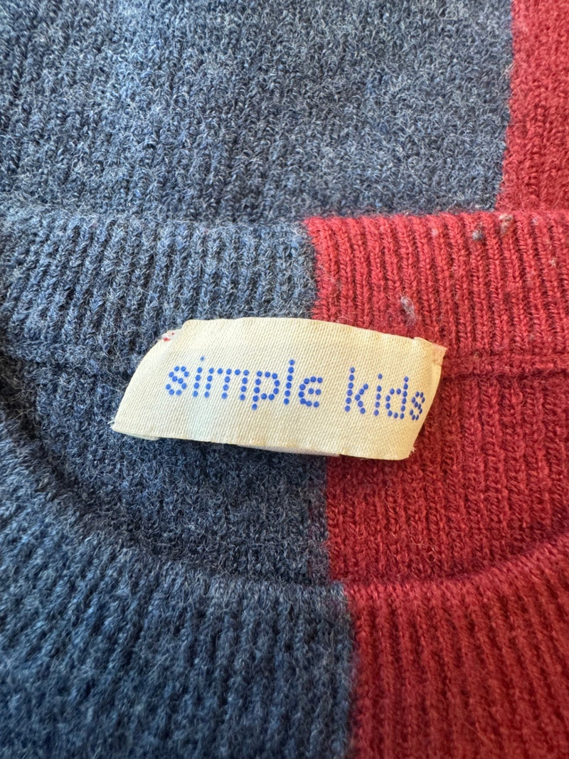 Pullover Blau und Rot Gr.8 | Simple Kids