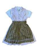 Dirndl mit Bluse Rosa, Olivgrün, Gr.92 | Isar Trachten