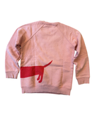 Sweatshirt Dackelmotiv in Rosa Gr.116 | Mini rodini