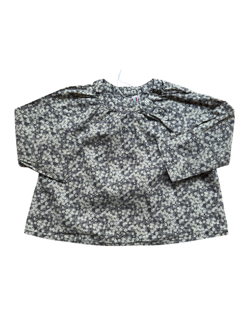Leichte Bluse mit allover Blumenmuster Gr.68 | Bonpoint