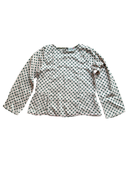 Bluse Beige mit grünen Punkten Gr.128 | Bellerose