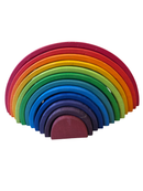 Spielzeug, Holzklötze, Regenbogen, Bunt Bunt Gr.12 Teile | Grimms