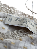 Bluse Beige mit pastellfarbenen Punkten Gr.62 | Pili Carrera