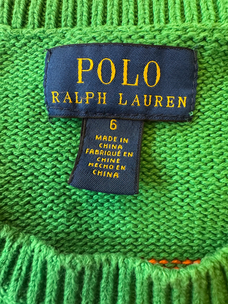 Pullover Mehrfarbig (Blau, Grün, Orange, Gelb) Gr.116 | Polo Ralph Lauren