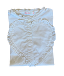 Bluse Weiß mit Rüschenherz Gr.128 | Billieblush