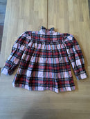 Bluse Mädchen Rot kariert Gr.128 | Morley