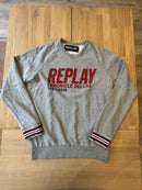 Sweatshirt Grau Logo-Print Gr.176 | Replay