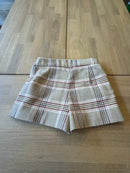 Shorts Mädchen Beiges Karomuster Gr.110 | Abel & Lula