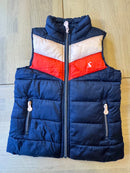 Weste wattiert Dunkelblau, Rot, Beige Gr.110 | Tom Joules