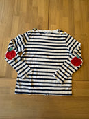 Shirt Marineblau/Weiß gestreift Gr.128 | Jacadi