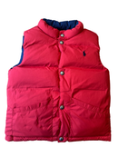 Daunen-Weste zum Wenden Rot / Blau Gr.116 | Ralph Lauren