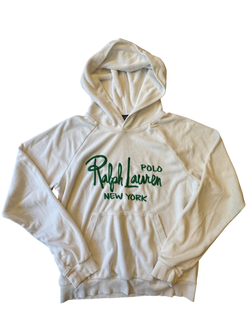 Shrunken Fit Embroidered Logo Hoodie Weiß Gr.164 | Polo Ralph Lauren