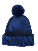 Bommel Mütze Dunkelblau mit Glitzer Gr.53 cm | Jacadi Paris