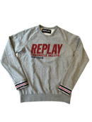 Sweatshirt Grau Logo-Print Gr.176 | Replay