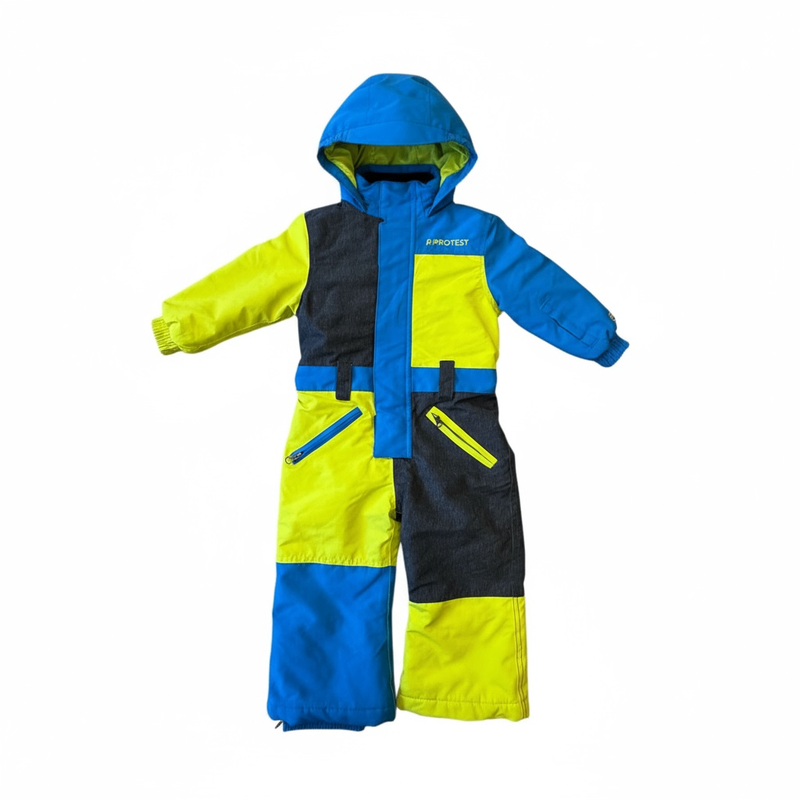 Skianzug Blau, Gelb, Dunkelgrau Gr.92 | Protest