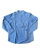 Hemd kragenlos Hellblau Gr.128 | La Coqueta