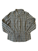 Hemd Grau-grün kariert Gr.128 | Bonpoint