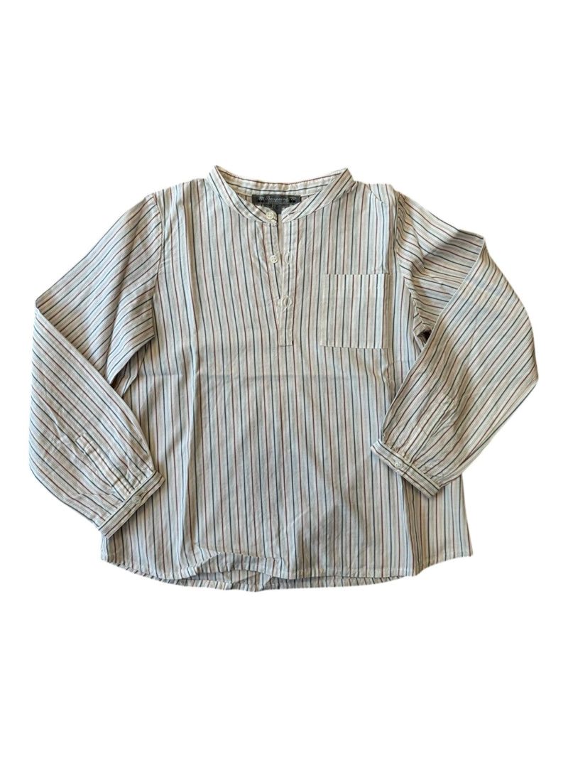 Bluse rot-blau gestreift Gr.128 | Bonpoint